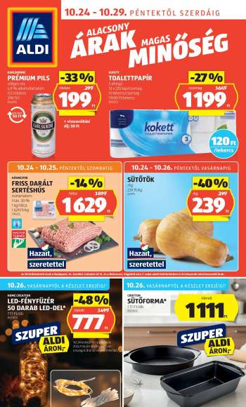 Újság Aldi - 2025.10.24 - 2025.10.29.