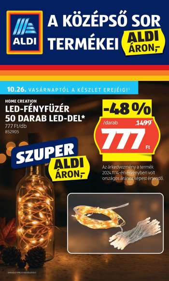 Újság Aldi - 2025.10.24 - 2025.10.29.