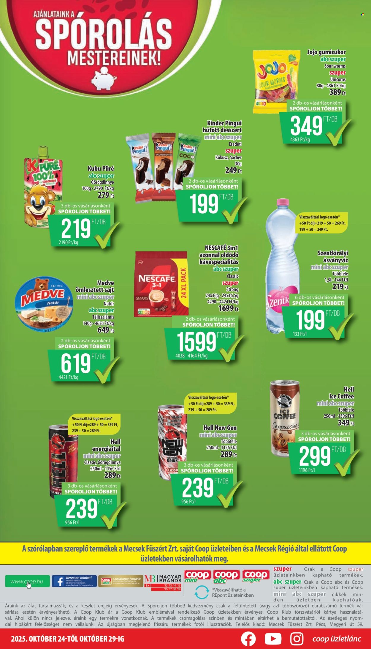 Coop akciós újságok - 2025.10.24 - 2025.10.29. Oldal 8