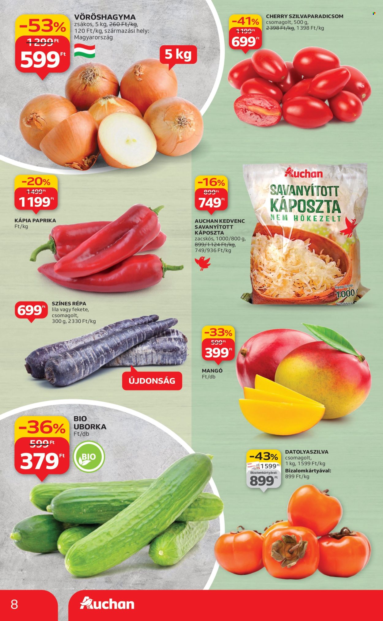 Auchan akciós újságok - 2025.10.24 - 2025.10.29. Oldal 8