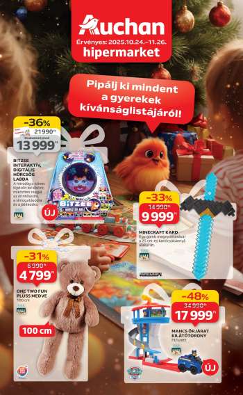Újság Auchan - 2025.10.24 - 2025.11.26.