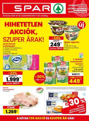 Újság SPAR - 2025.10.30 - 2025.11.05.