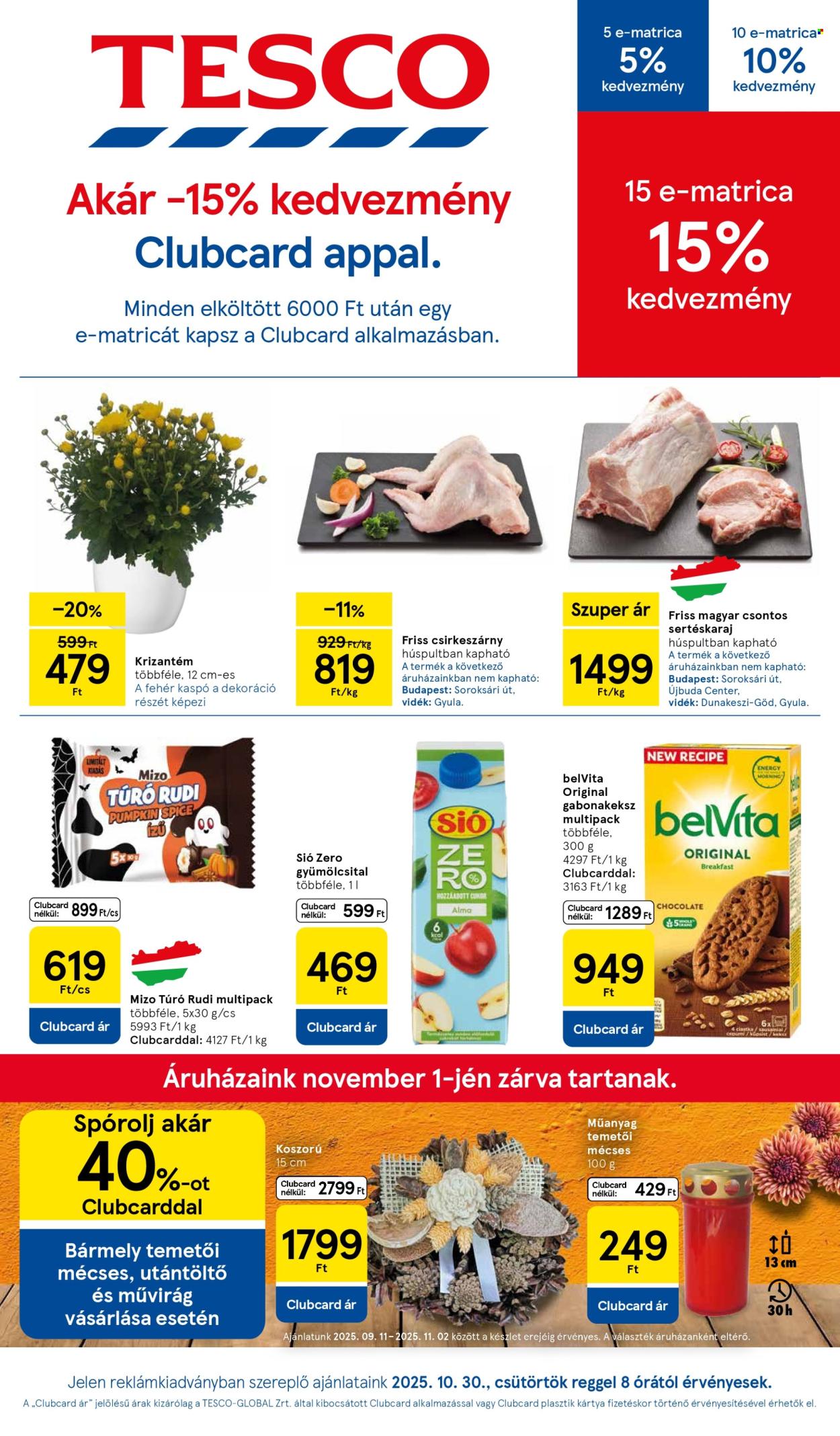 TESCO akciós újságok - 2025.10.30 - 2025.11.05. Oldal 1