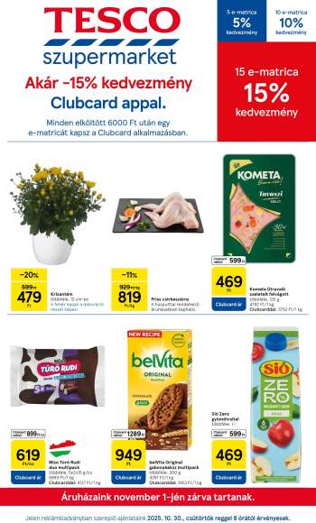 Újság TESCO - 2025.10.30 - 2025.11.05.