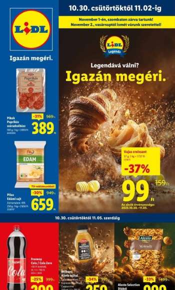 Újság Lidl - 2025.10.30 - 2025.11.05.