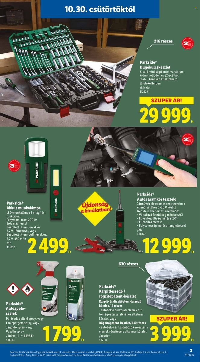 Lidl akciós újságok - 2025.10.30 - 2025.11.05. Oldal 3