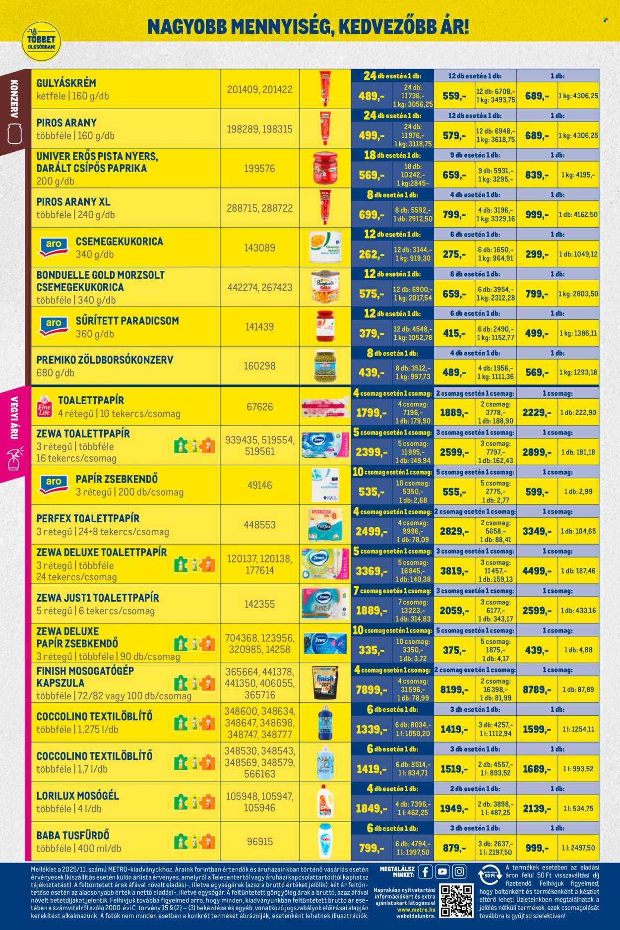 Metro akciós újságok - 2025.11.02 - 2025.11.30. Oldal 24