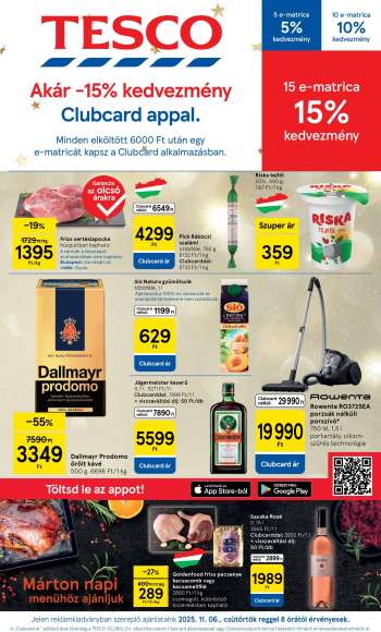 Újság TESCO - 2025.11.06 - 2025.11.12.