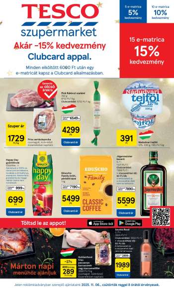 Újság TESCO - 2025.11.06 - 2025.11.12.