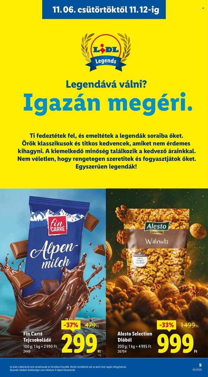 Lidl akciós újságok - 2025.11.06 - 2025.11.12. Oldal 9