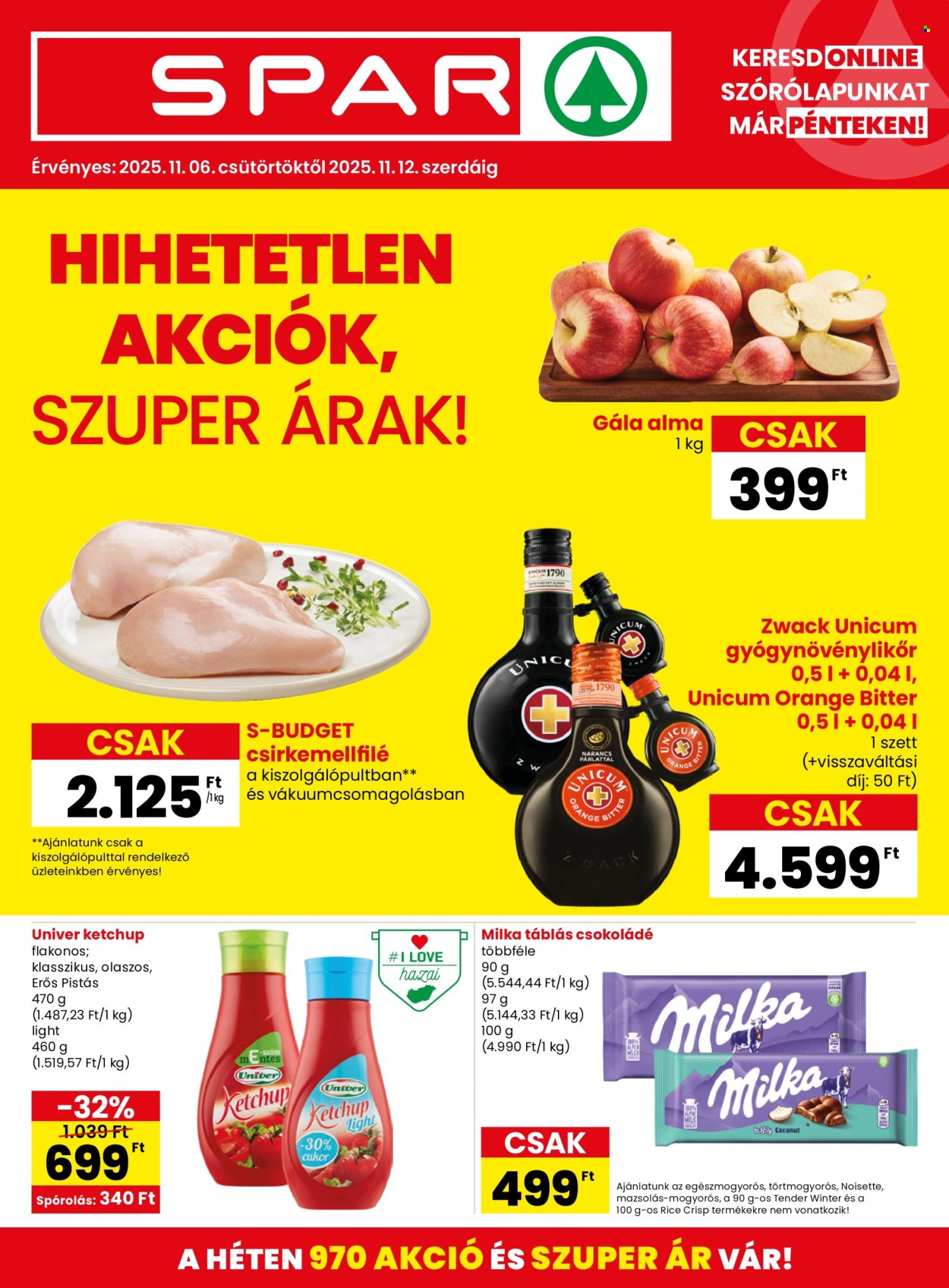 SPAR akciós újságok - 2025.11.06 - 2025.11.12. Oldal 1