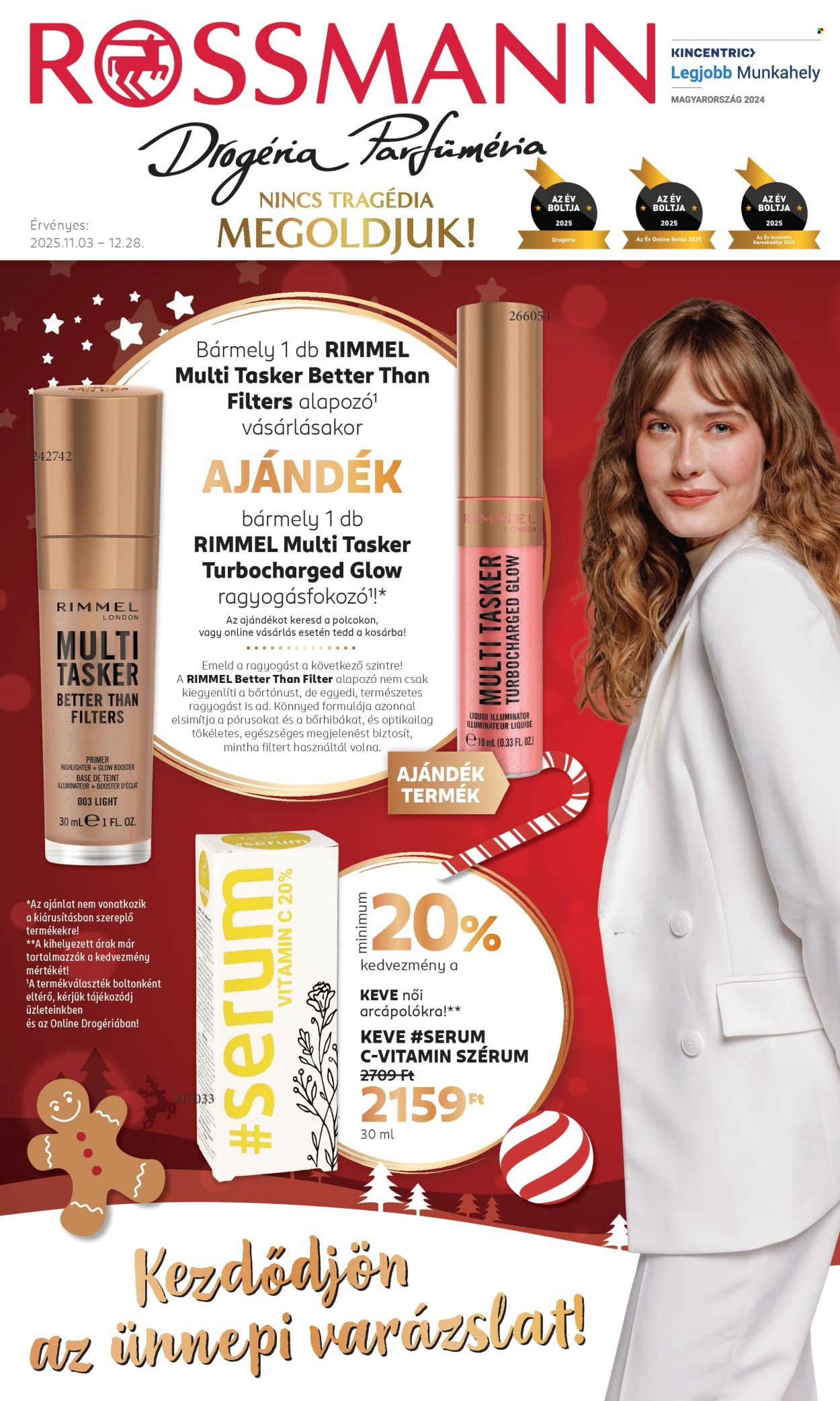 Rossmann akciós újságok - 2025.11.03 - 2025.12.28. Oldal 1