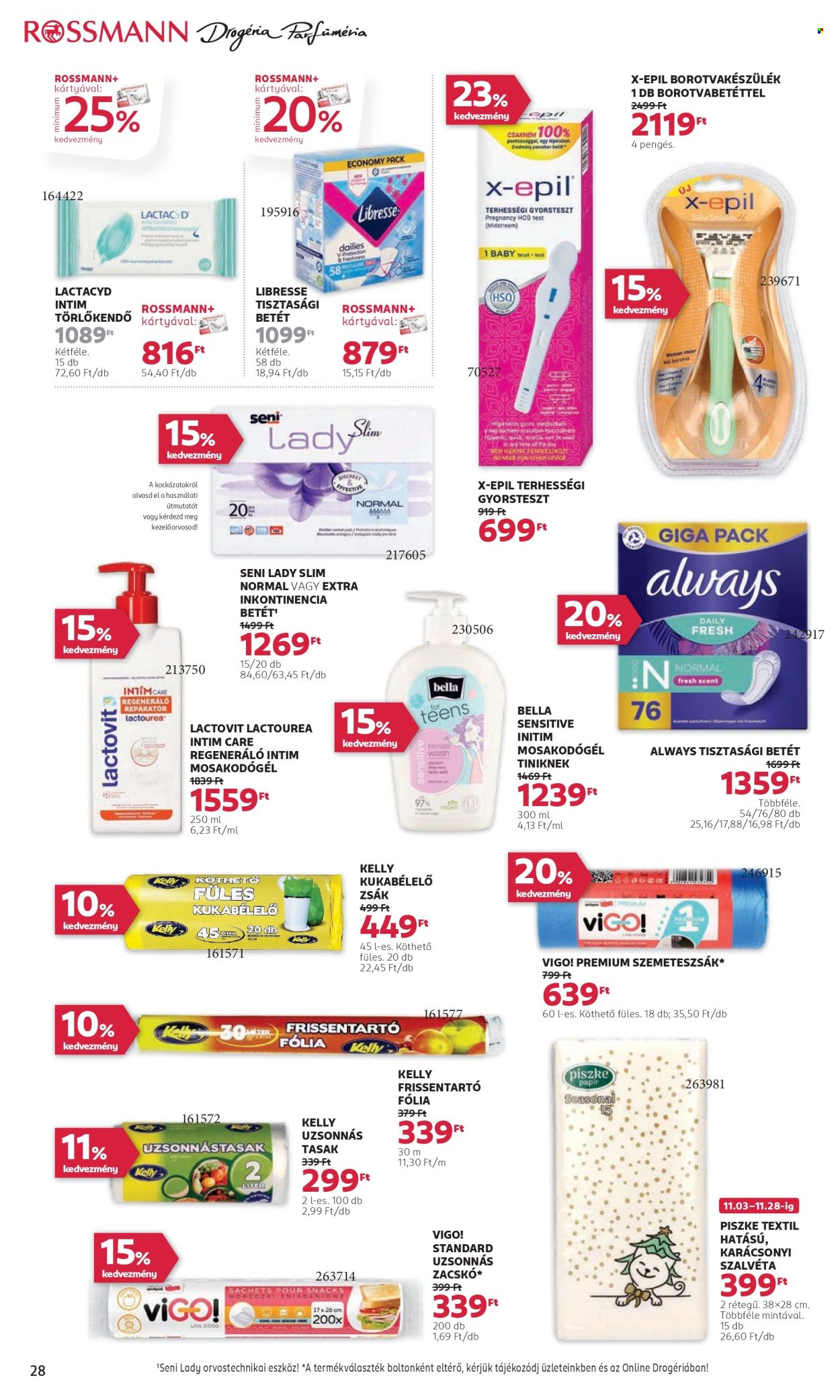 Rossmann akciós újságok - 2025.11.03 - 2025.11.14. Oldal 30