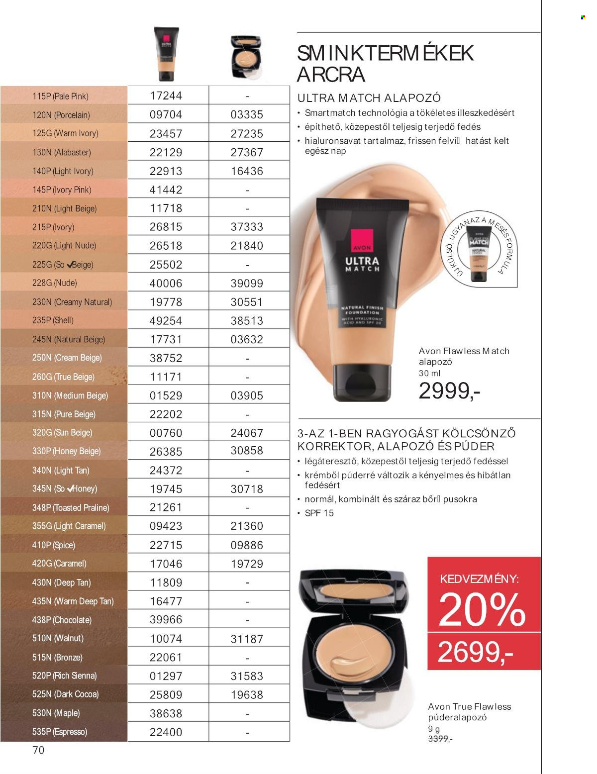 Avon akciós újságok - 2025.11.01 - 2025.11.30. Oldal 70
