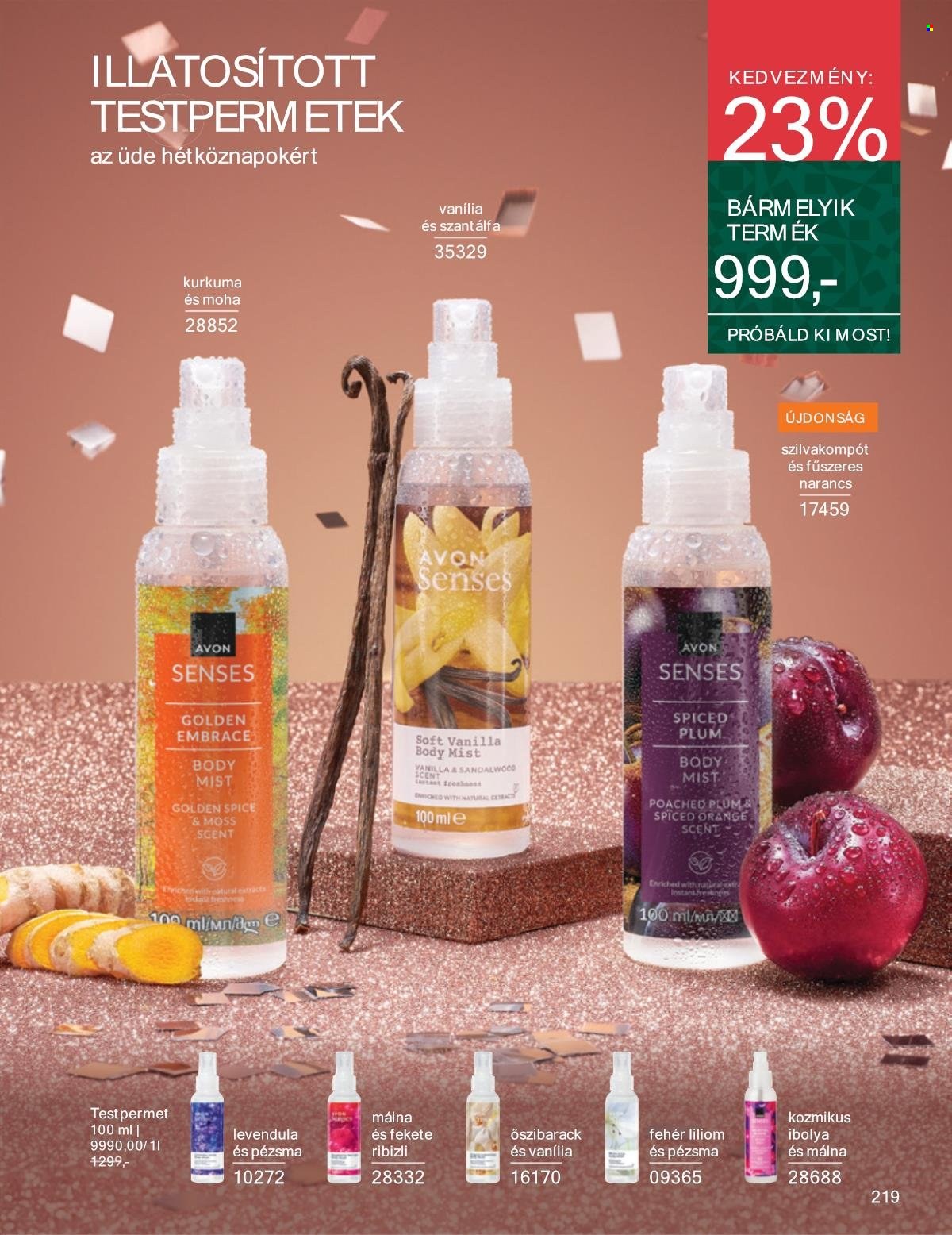 Avon akciós újságok - 2025.11.01 - 2025.11.30. Oldal 219
