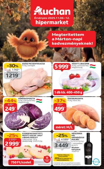 Újság Auchan - 2025.11.06 - 2025.11.12.