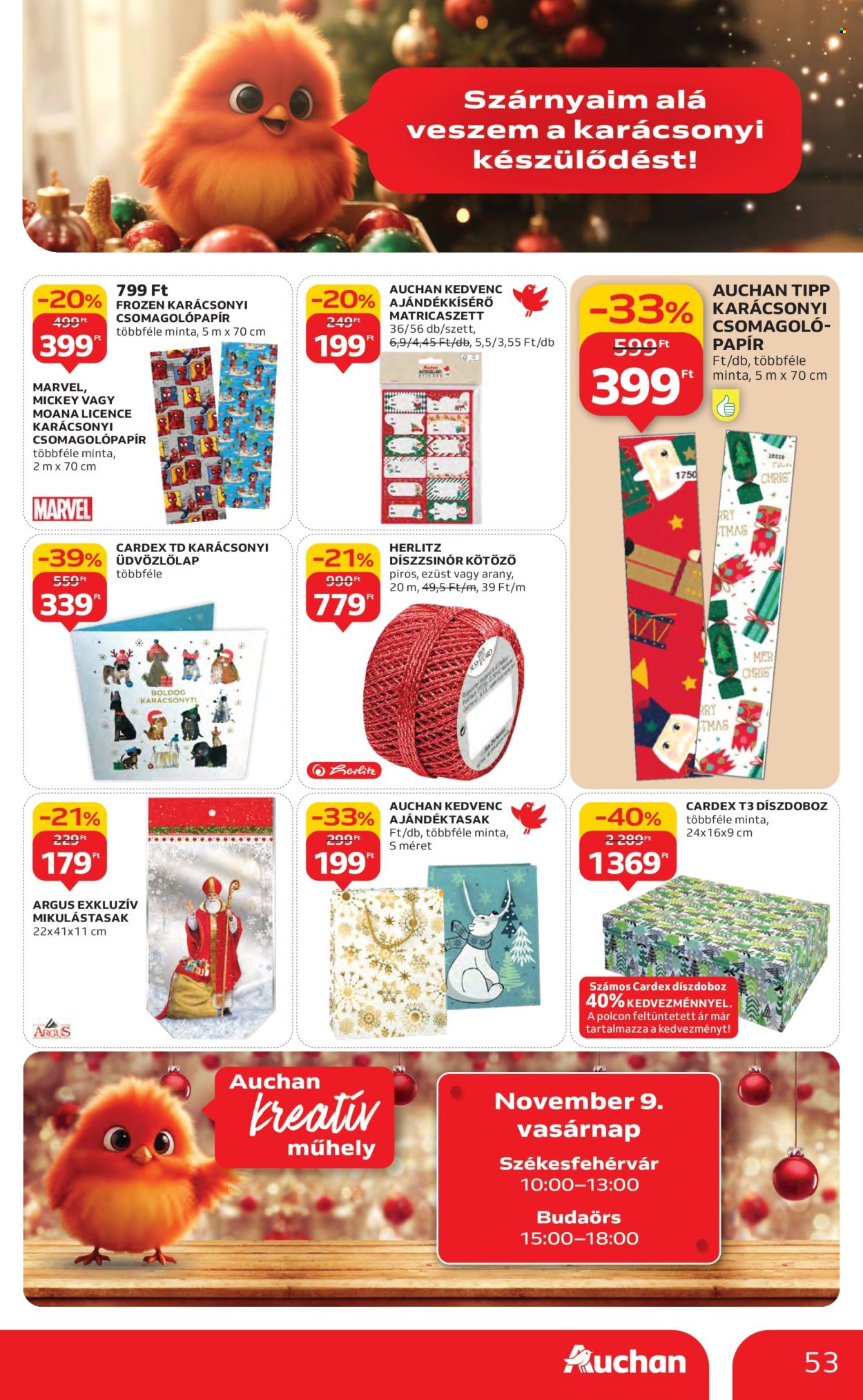 Auchan akciós újságok - 2025.11.06 - 2025.11.12. Oldal 53