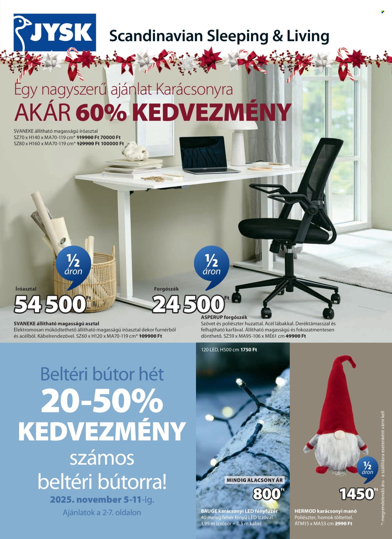 JYSK akciós újságok - 2025.11.05 - 2025.11.30. Oldal 2