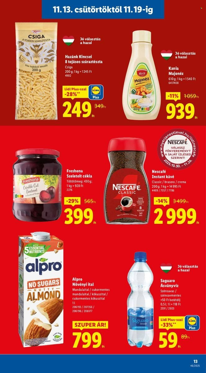 Lidl akciós újságok - 2025.11.13 - 2025.11.19. Oldal 13