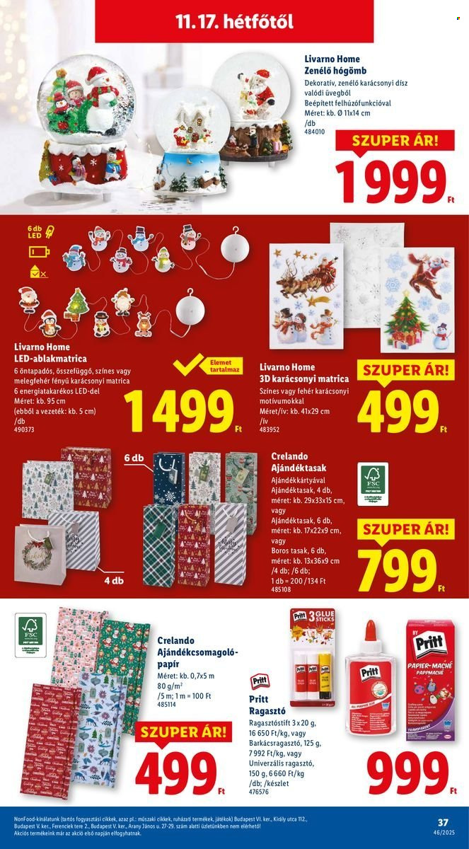 Lidl akciós újságok - 2025.11.13 - 2025.11.19. Oldal 37