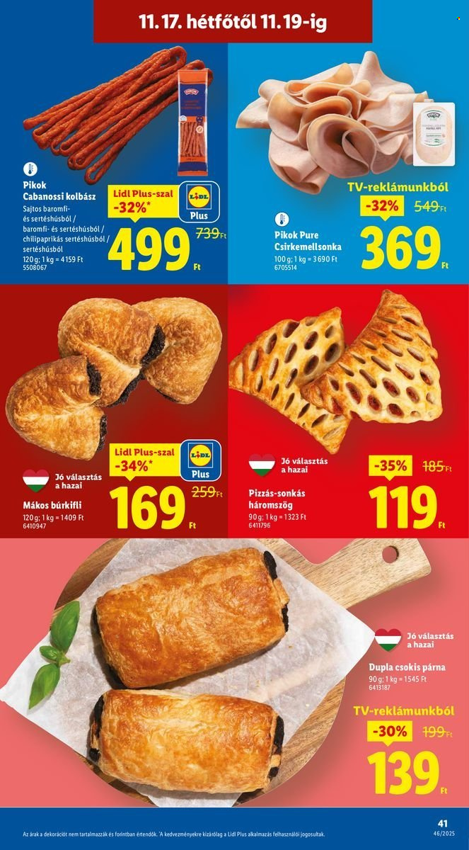 Lidl akciós újságok - 2025.11.13 - 2025.11.19. Oldal 41