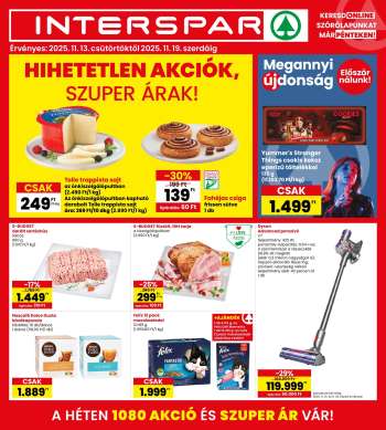 Újság INTERSPAR - 2025.11.13 - 2025.11.19.