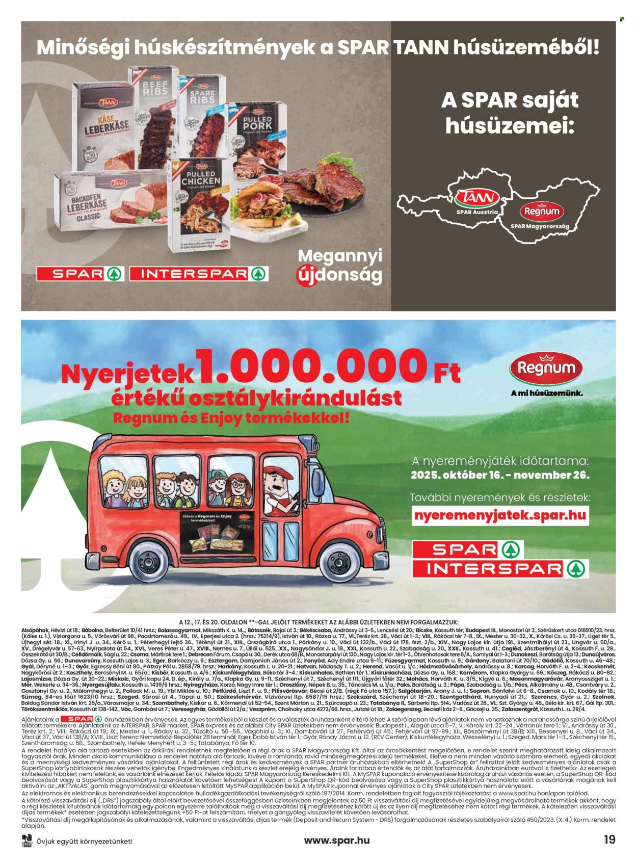 SPAR akciós újságok - 2025.11.13 - 2025.11.19. Oldal 19