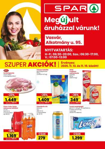 Újság SPAR Szupermarket - 2025.11.13 - 2025.11.19.