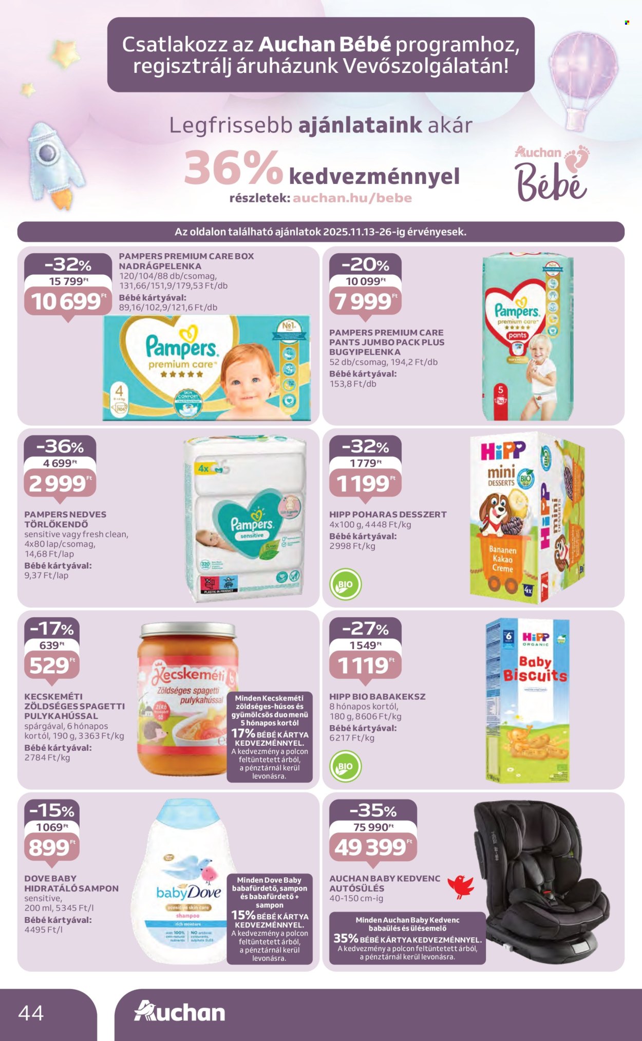 Auchan akciós újságok - 2025.11.13 - 2025.11.19. Oldal 44