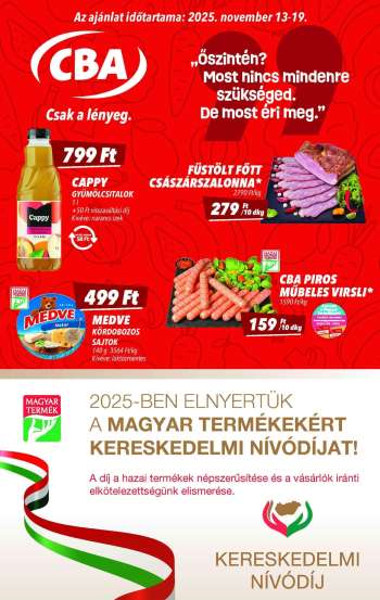 Újság CBA - 2025.11.13 - 2025.11.19.
