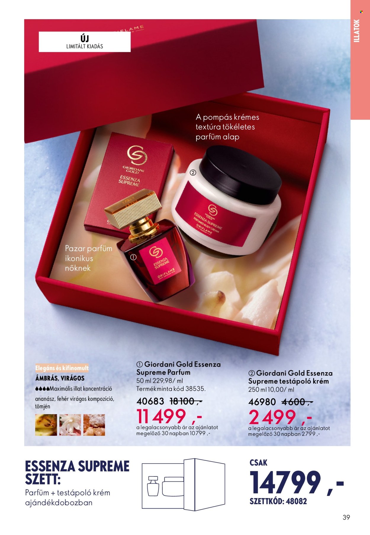 Oriflame akciós újságok - 2025.11.12 - 2025.12.02. Oldal 39