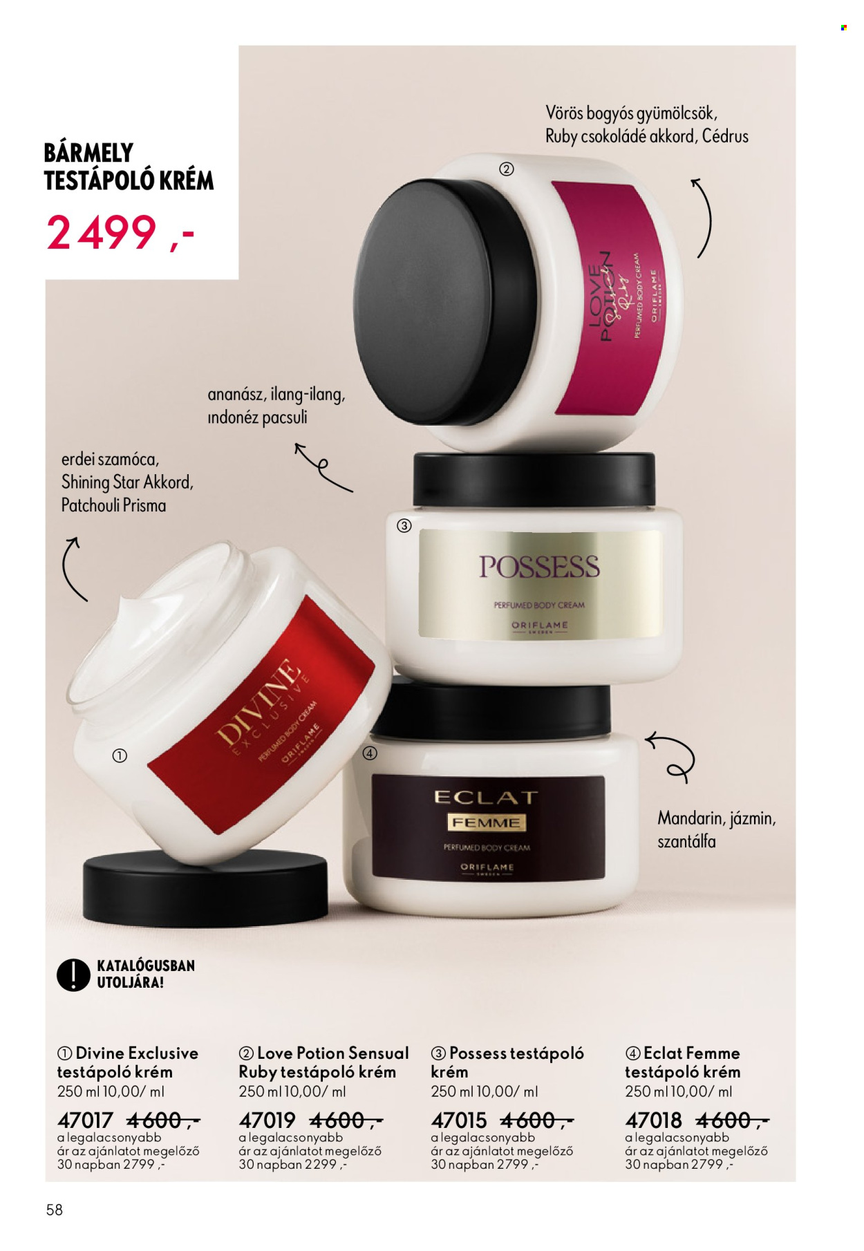 Oriflame akciós újságok - 2025.11.12 - 2025.12.02. Oldal 58