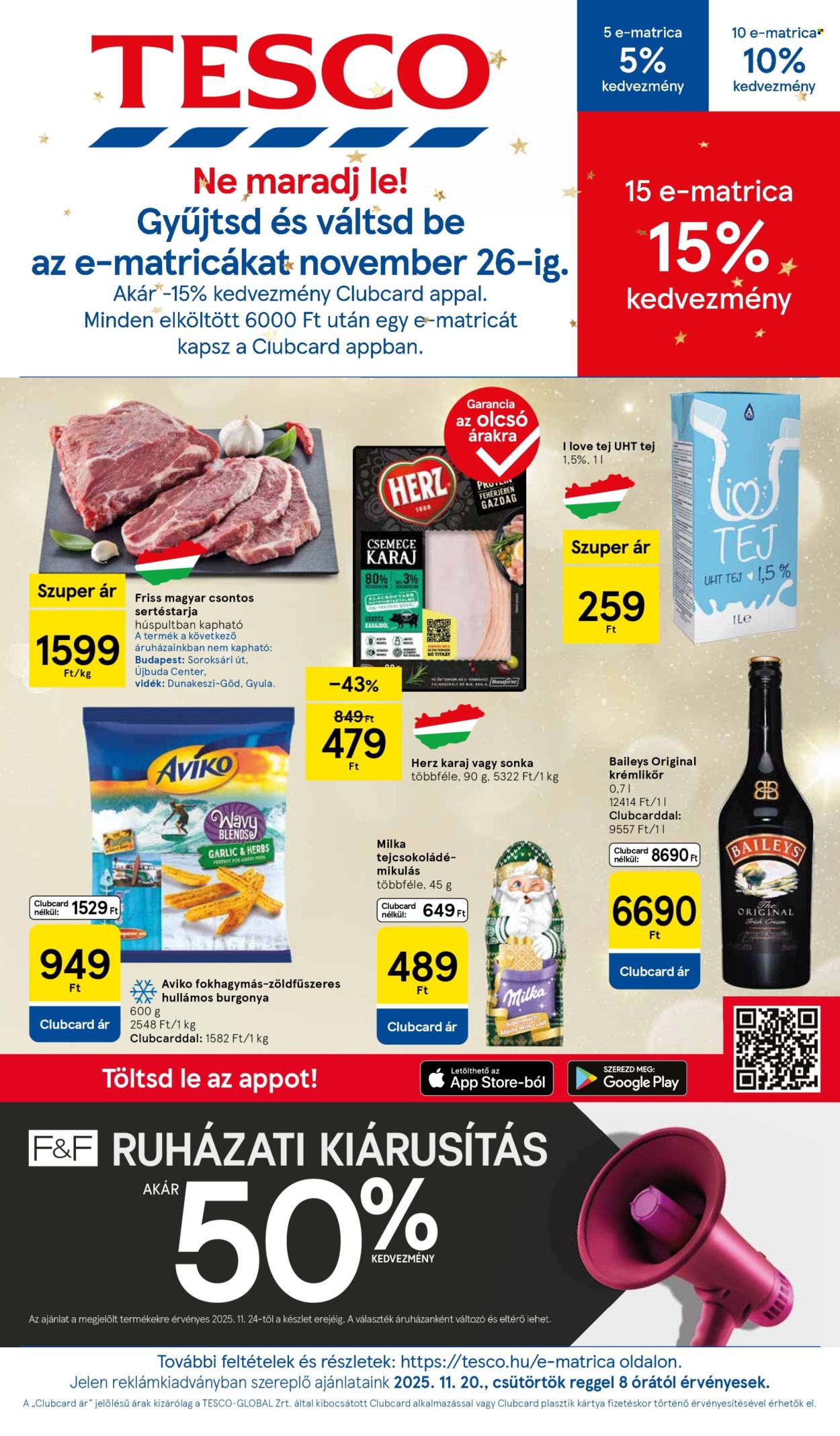 TESCO akciós újságok - 2025.11.20 - 2025.11.26. Oldal 1