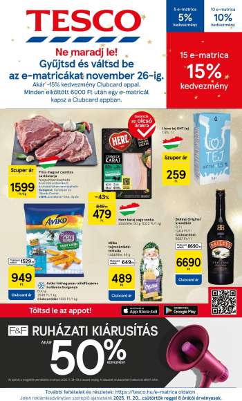 Újság TESCO - 2025.11.20 - 2025.11.26.