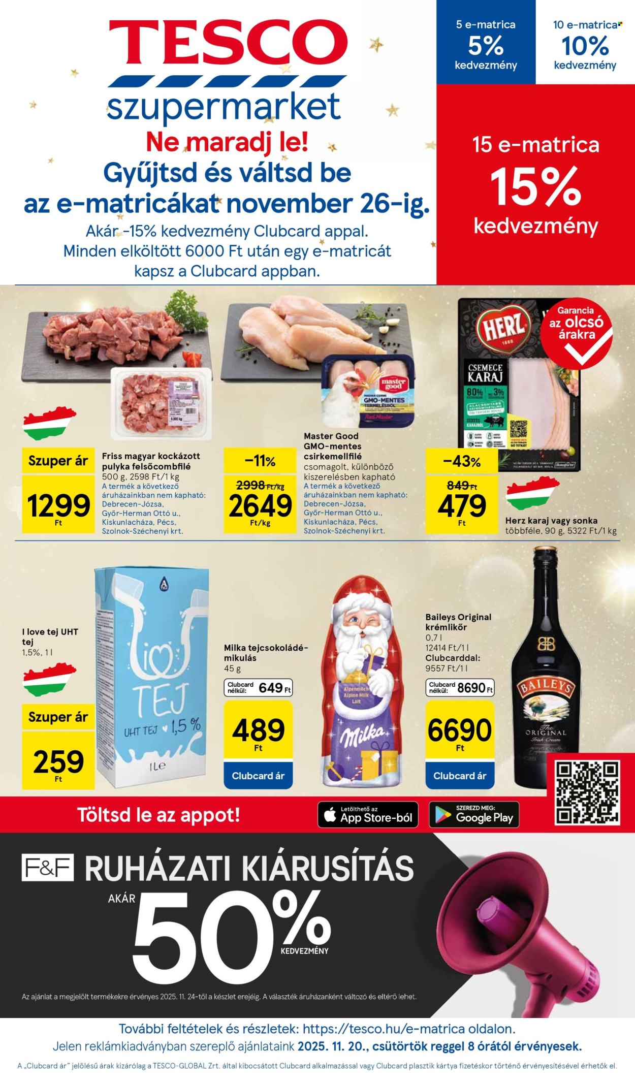 TESCO akciós újságok - 2025.11.20 - 2025.11.26. Oldal 1