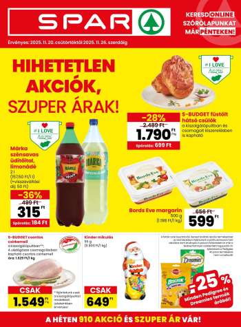 Újság SPAR - 2025.11.20 - 2025.11.26.