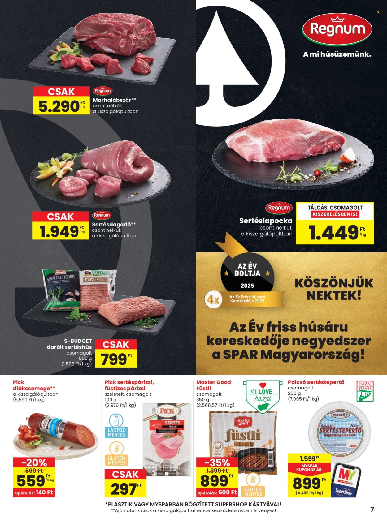 SPAR akciós újságok - 2025.11.20 - 2025.11.26. Oldal 7