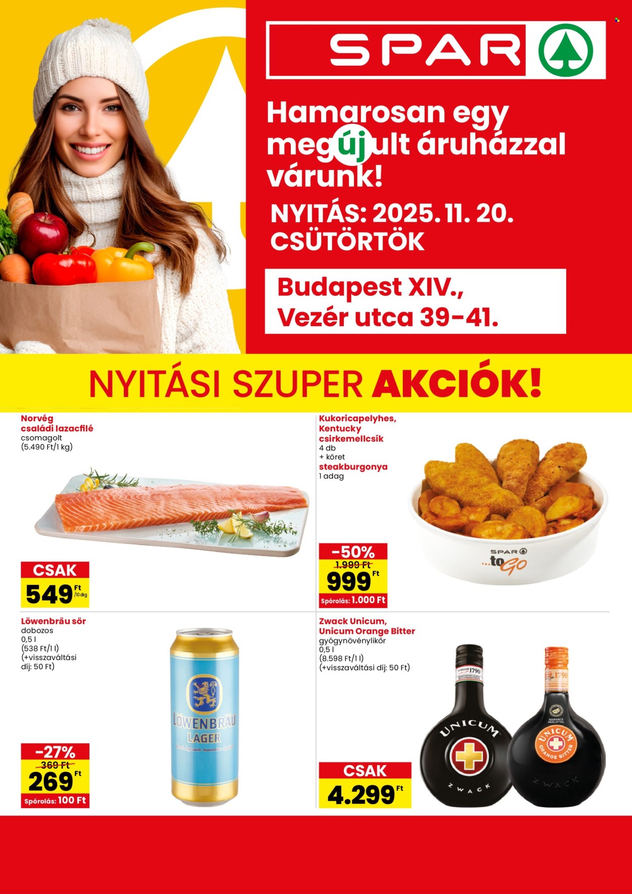 SPAR Szupermarket akciós újságok - 2025.11.20 - 2025.11.26. Oldal 1
