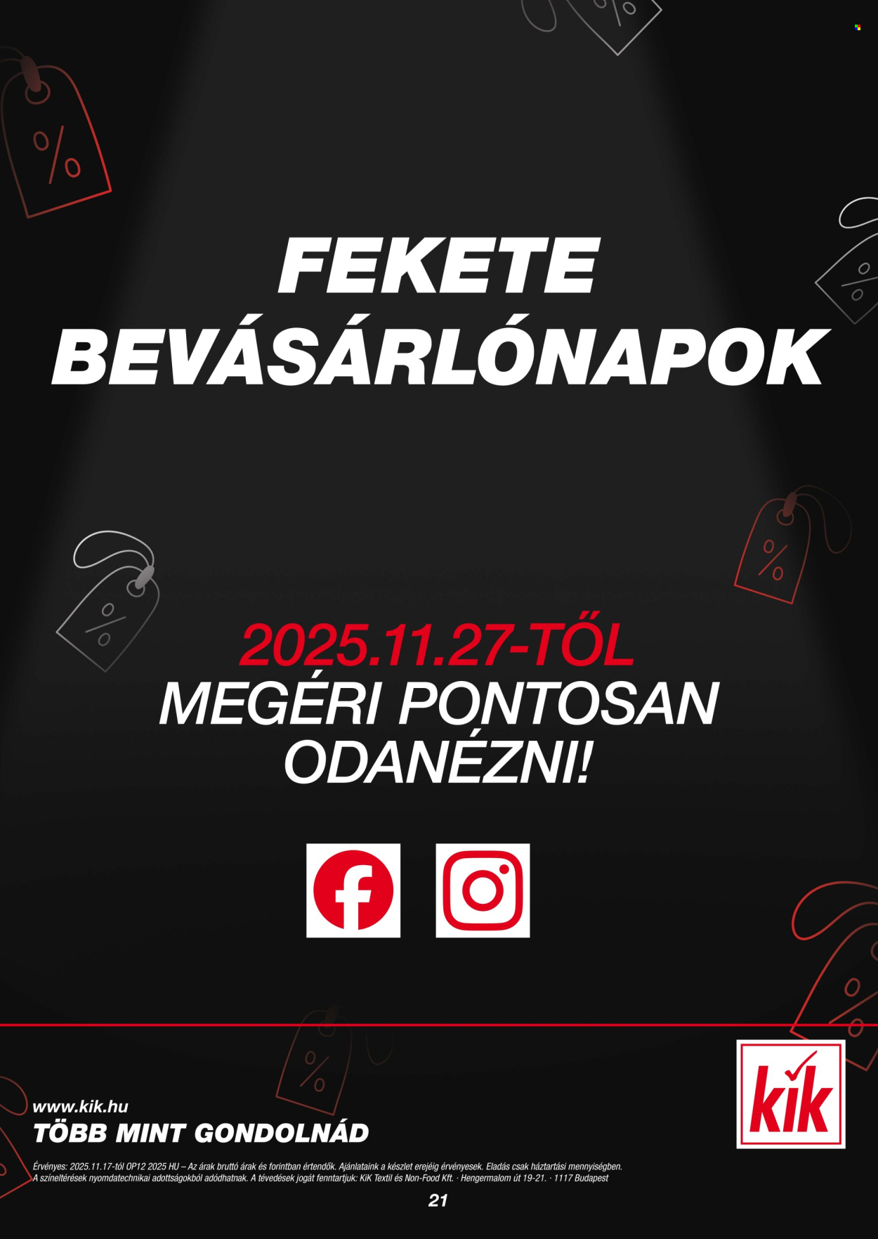 Kik akciós újságok. Oldal 21