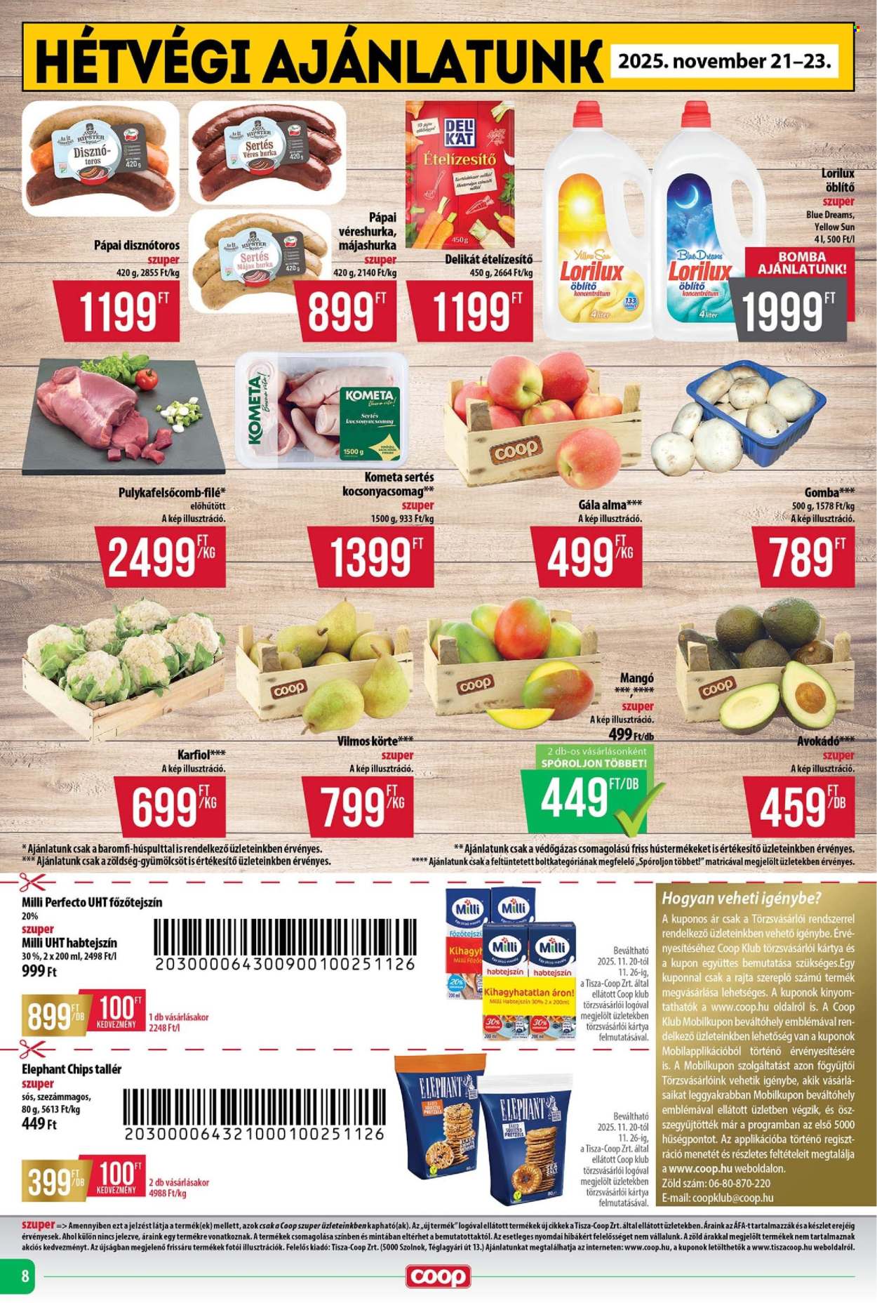 Coop akciós újságok - 2025.11.20 - 2025.11.26. Oldal 8