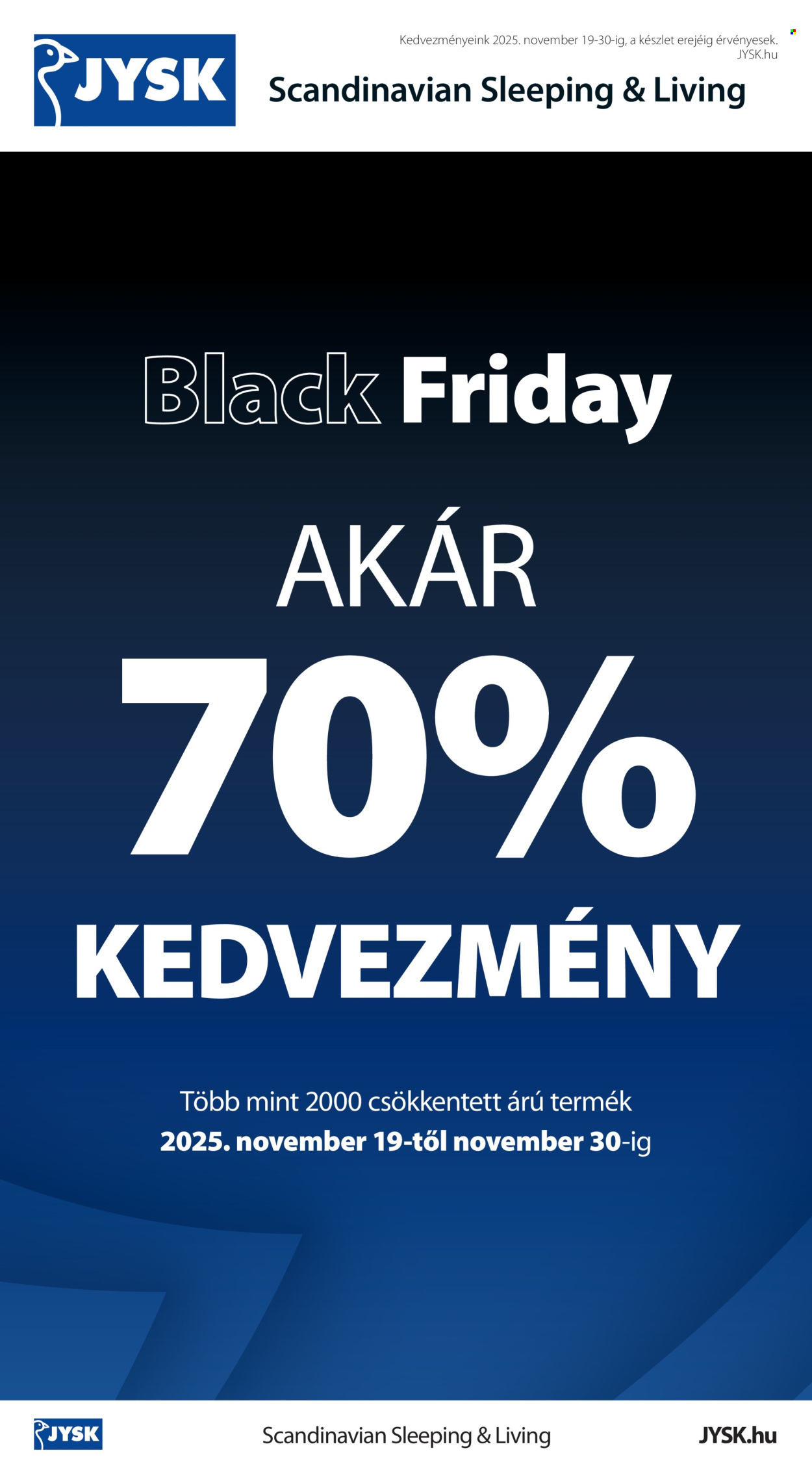 JYSK akciós újságok - 2025.11.19 - 2025.11.30. Oldal 2