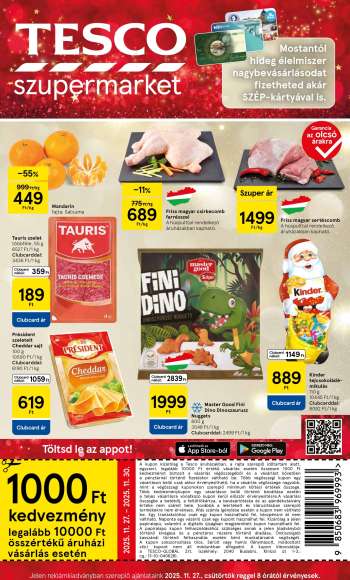 Újság TESCO - 2025.11.27 - 2025.12.03.