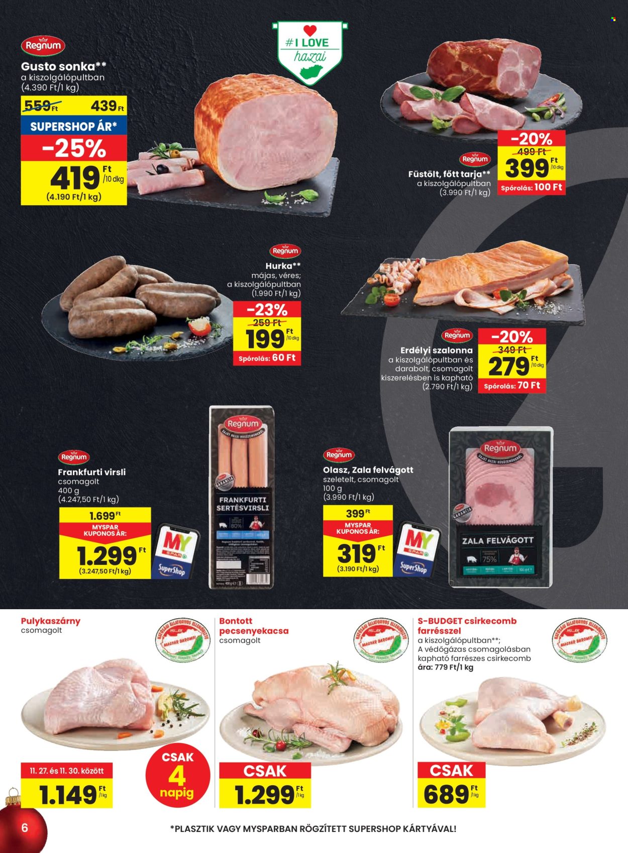 SPAR akciós újságok - 2025.11.27 - 2025.12.03. Oldal 6