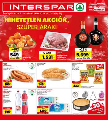 Újság INTERSPAR - 2025.11.27 - 2025.12.03.