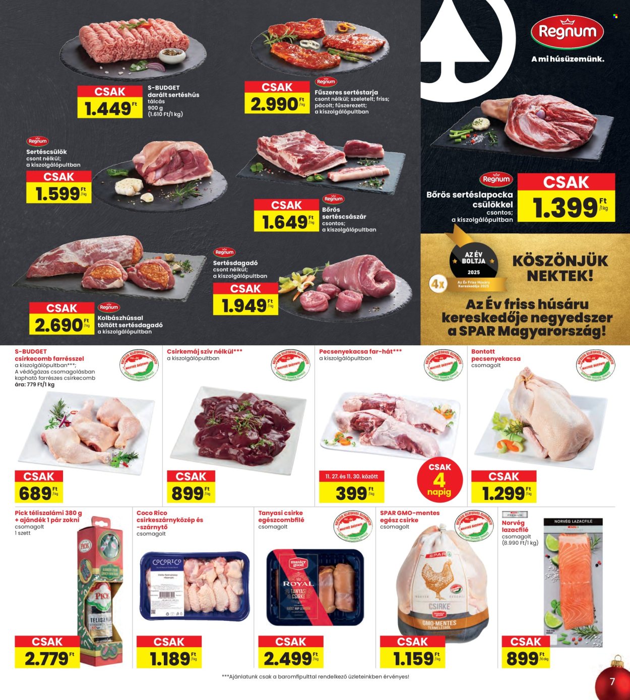 INTERSPAR akciós újságok - 2025.11.27 - 2025.12.03. Oldal 7