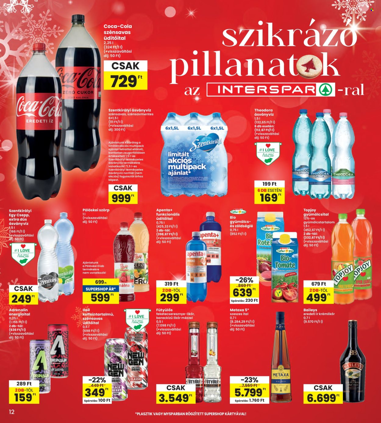 INTERSPAR akciós újságok - 2025.11.27 - 2025.12.03. Oldal 12