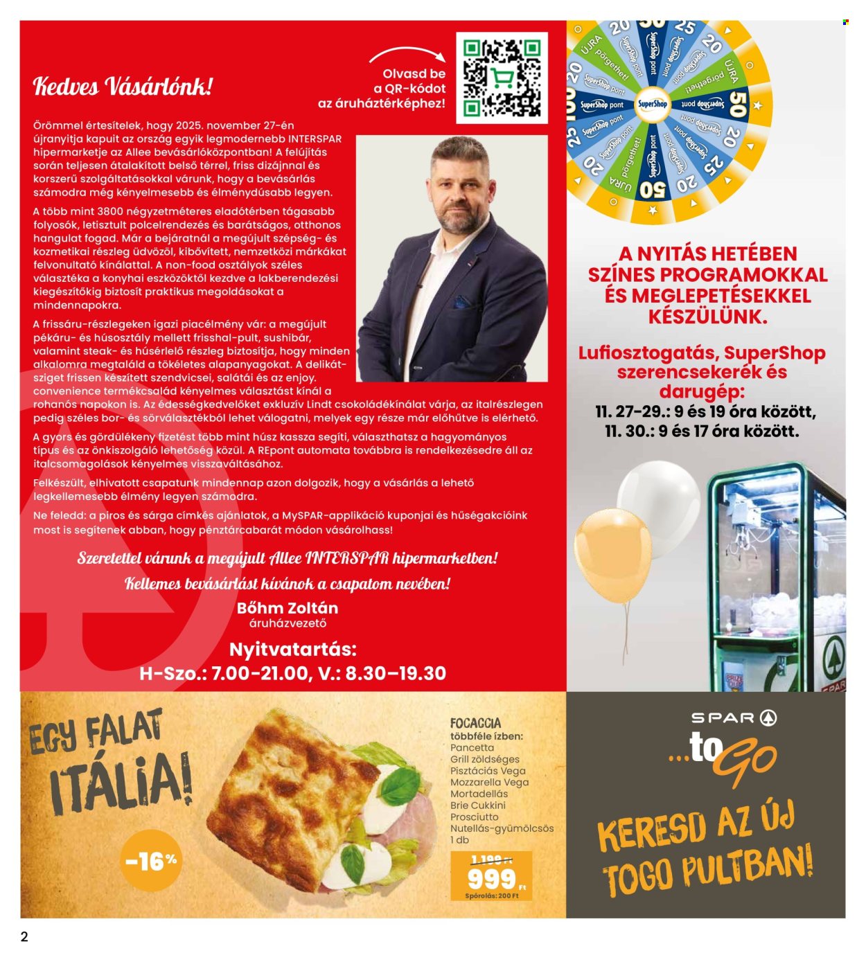 INTERSPAR akciós újságok - 2025.11.27 - 2025.12.03. Oldal 2