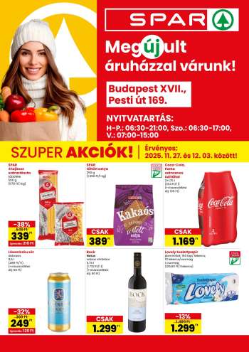 Újság SPAR Szupermarket - 2025.11.27 - 2025.12.03.