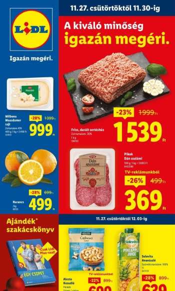 Újság Lidl - 2025.11.27 - 2025.12.03.
