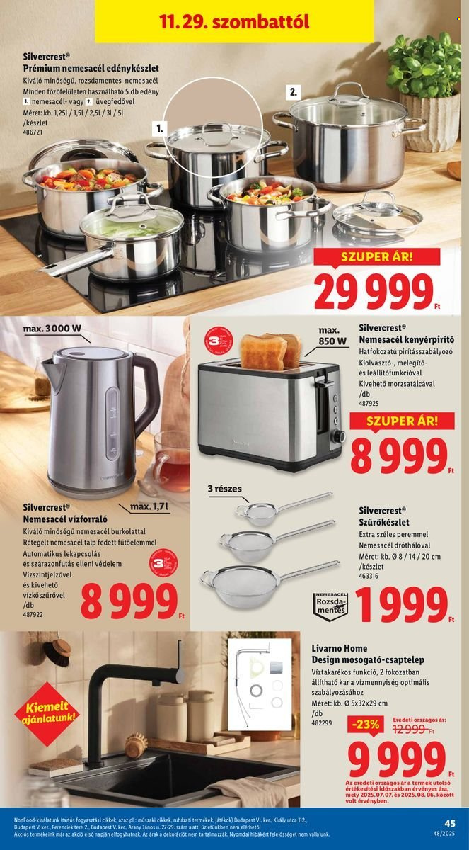 Lidl akciós újságok - 2025.11.27 - 2025.12.03. Oldal 45